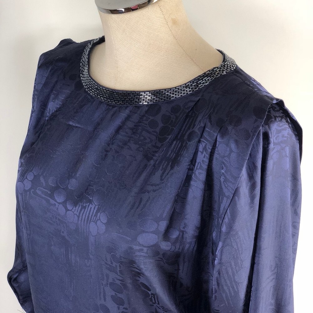 H&M Blue Beaded Dress